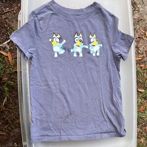 Lucy Kids Short Sleeve Tee - Gray with Cartoon Dogs